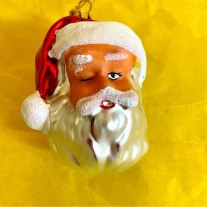 Christmas Ornament Santa Glass Colorful Glitter Creative ImaginativeTree Wreath